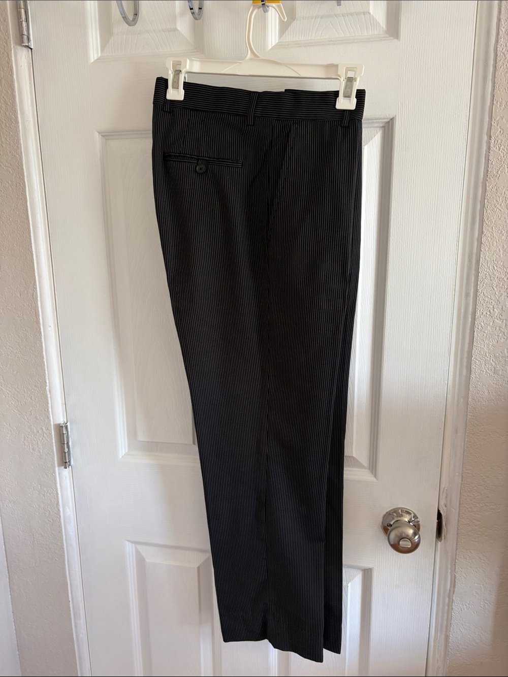 Classic women’s Pinstripe Dress Pants - Black
